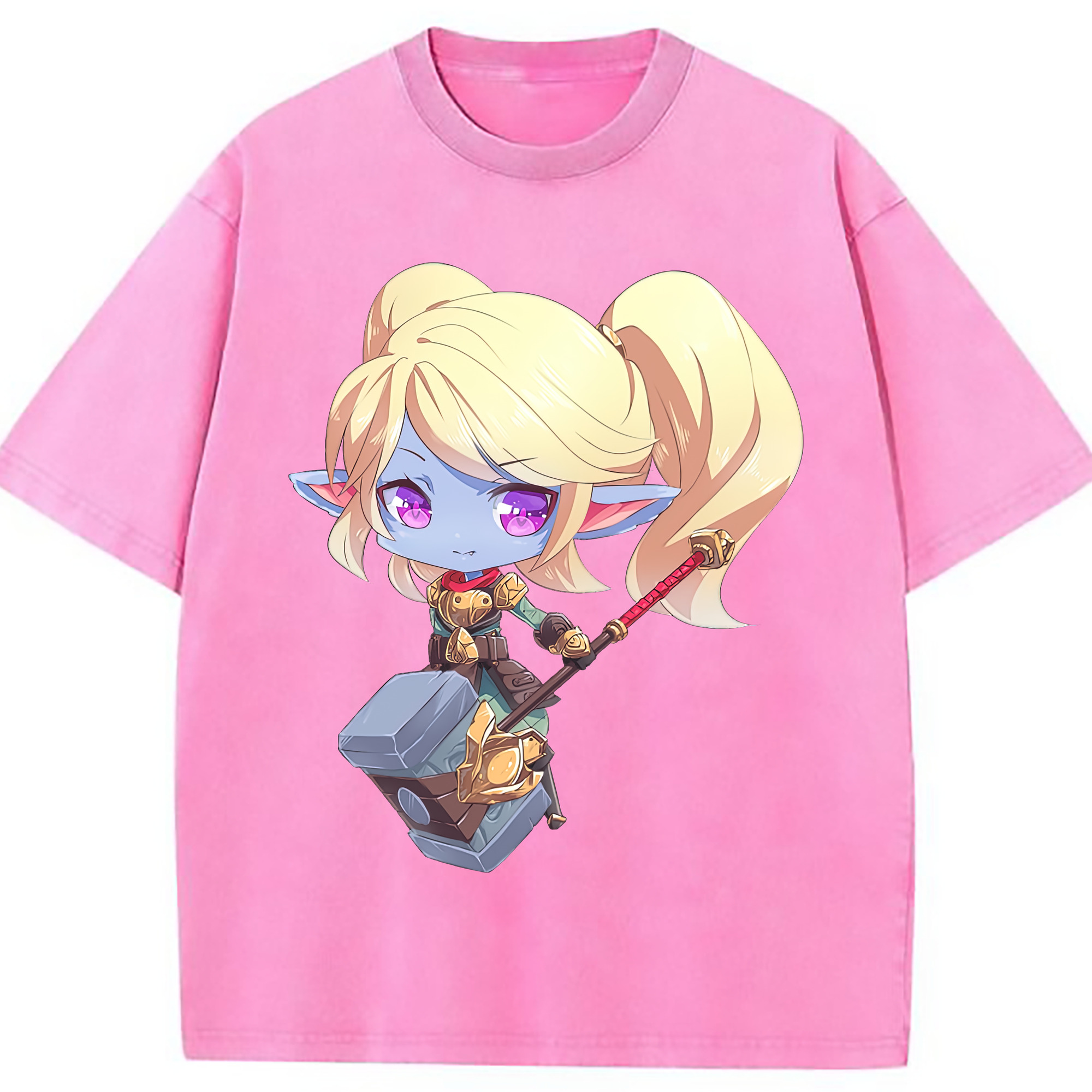 （画像用） リーグ・オブ・レジェンド League of Legends LOL 綿100% ヴィンテージ風 半袖Tシャツ（フロントプリント）